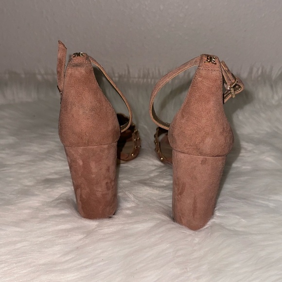 Sam Edelman Womens Yaria Dusty Rose Studded Block Heel Sandal Size 9.5 - Picture 4 of 8